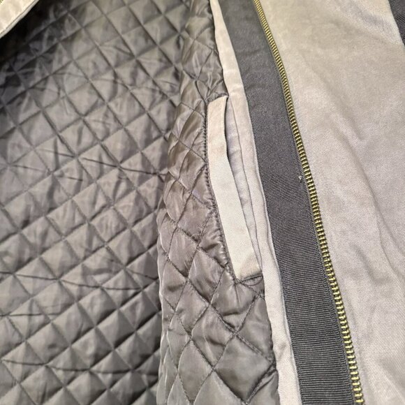 Armani Exchange Padded Bomber Jacket S Gray coat outerwear puffer - Picture 10 of 10